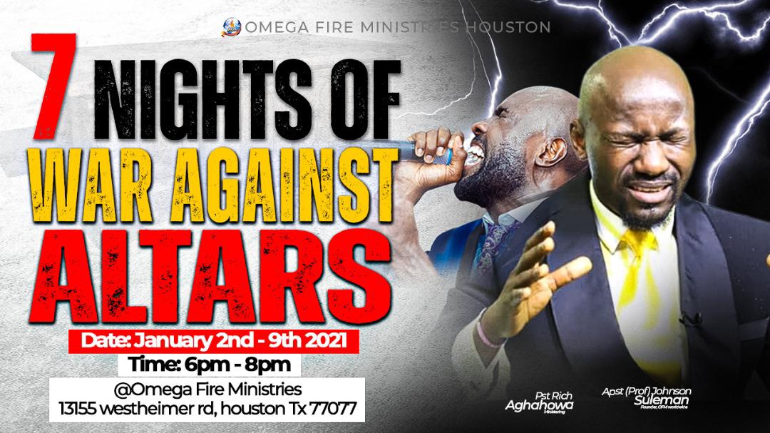 7 Nights of War Against Altars DAY 6