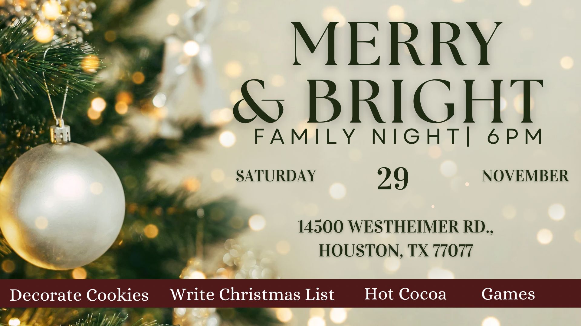 Merry and Bright Family Night